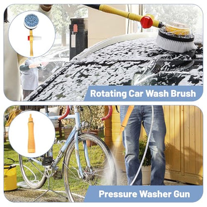 Cepillo giratorio para lavado de coche, kit multifuncional d