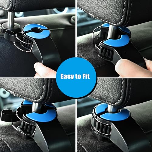 Amooca Ganchos para asiento de automóvil con cerrojo ajustab