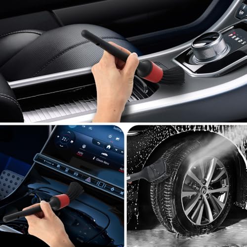 Juego de 9 cepillos para ruedas de automóvil, juego de limpi