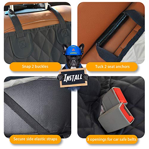 Honest - Fundas de asiento de automóvil para perro, funda de