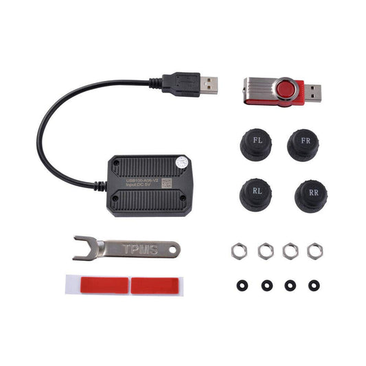 Shkalacar TPMS Monitoreo de presión de neumáticos con 4 sens