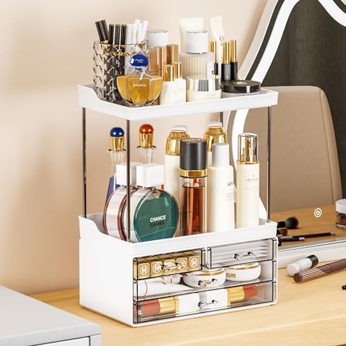 Yieach Paquete de 2 organizadores de maquillaje para mostrad