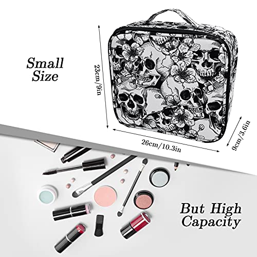 9CH Organizador de bolsas de maquillaje góticas, estuche de