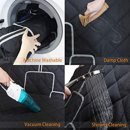 Funda de asiento trasero de automóvil para perro, antidesliz