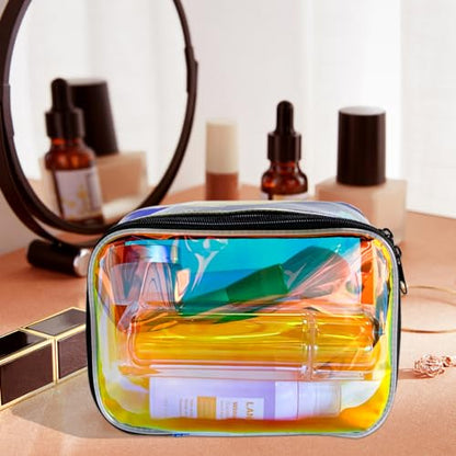 Bolsas de maquillaje holográficas a granel, bolsa de almacen