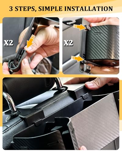 Soporte para portavasos de asiento trasero de automóvil de 3