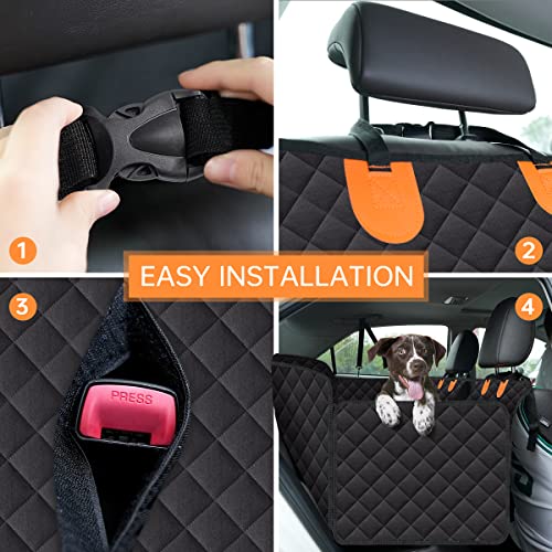 Funda de asiento de automóvil para perro, 100% impermeable,