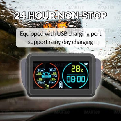 TPMS solar inalámbrico - Sistema universal de monitor de pre