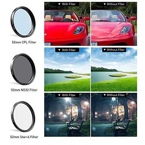 Apexel Kit de lentes de filtro de 2.047 in (lente de filtro