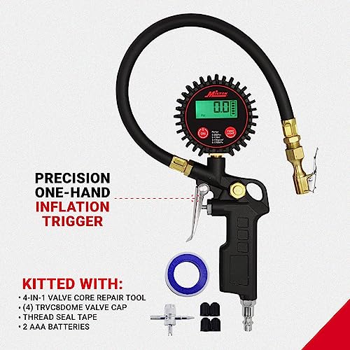 Milton 507KIT - Inflador digital de neumáticos accesorios pa
