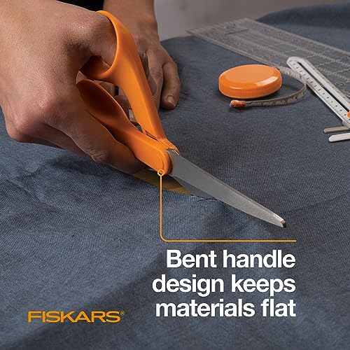 Tijeras Fiskars originales con mango de color naranja
