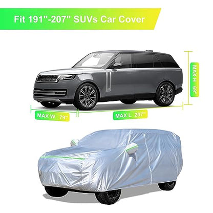 Funda para automóvil SUV (191-207 pulgadas), ajuste universa