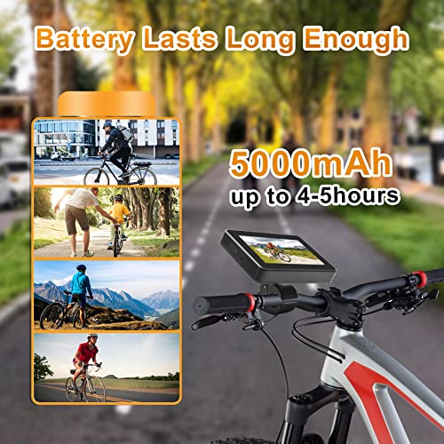 Cámara de visión trasera para bicicleta con monitor HD de 4.