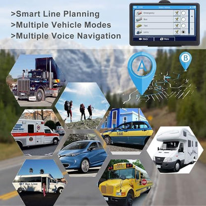 Navegación GPS de 7 pulgadas