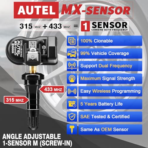 Autel Sensor TPMS universal 1 sensor con doble frecuencia (3