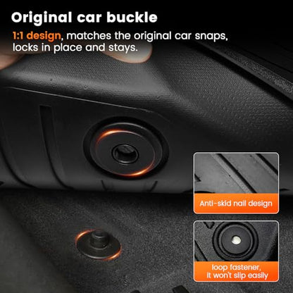 KMF Custom Fit Floor Mats for BMW X3 2025, All Weather TPE W