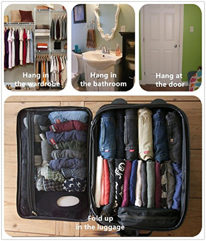 Neceser de viaje plegable transparente para colgar y guardar