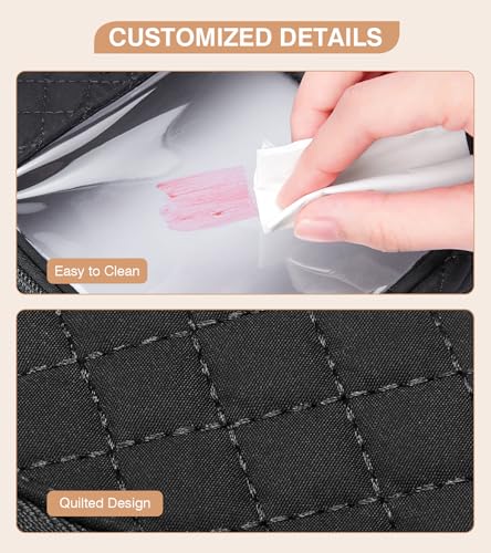Marvolia Bolsa de maquillaje transparente – Bolsa de aseo tr