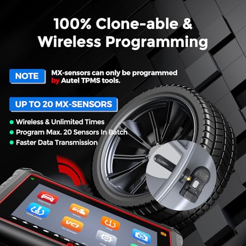 Autel Sensores TPMS MX-Sensor, 315 MHz y 433 MHz Sensor TPMS