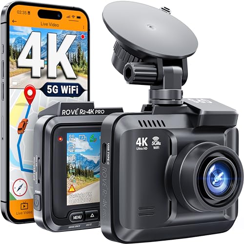 ROVE R2-4K PRO - Cámara de salpicadero con GPS integrado, cá