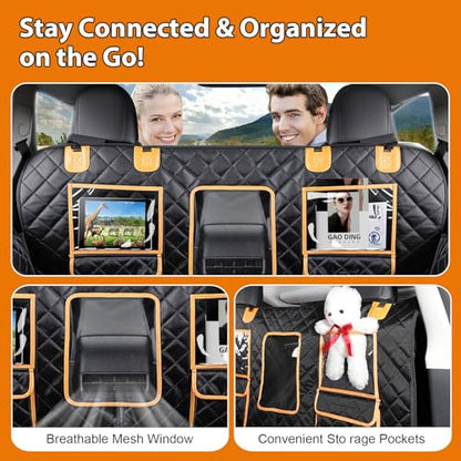 Funda de asiento de automóvil para perro de fondo duro para