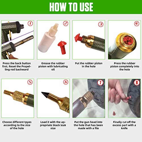 Kit de herramientas de reparación de tapones de neumáticos d
