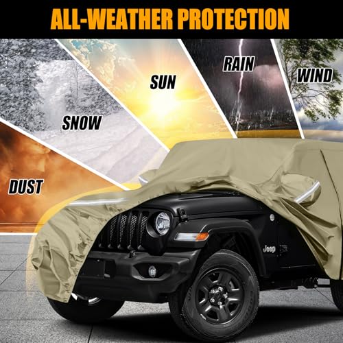 Fundas impermeables para automóvil de repuesto para Jeep Wra