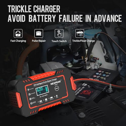 NEXPEAK NC101 Cargador de batería de automóvil, cargador int