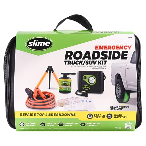 Slime 50160 Kit de emergencia en carretera con reparación de