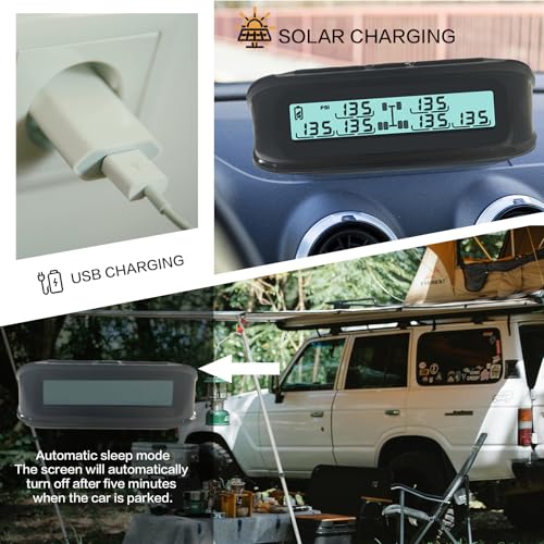 Sistema de monitoreo de presión de neumáticos para RV, (0-19
