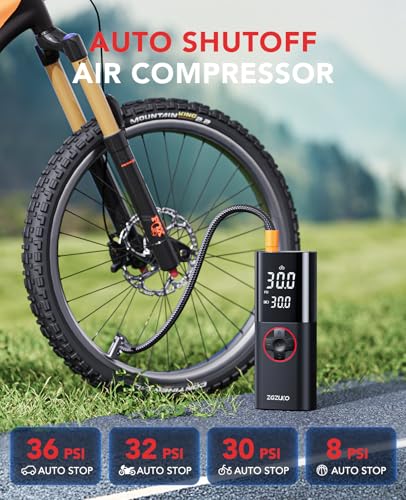 Tire Inflator Portable Air Compressor, 150PSI Rechargeable A