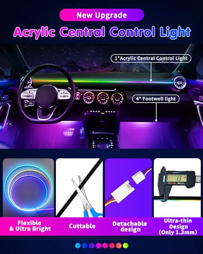 Luz LED para interior de automóvil, RGB Dreamcolor interior