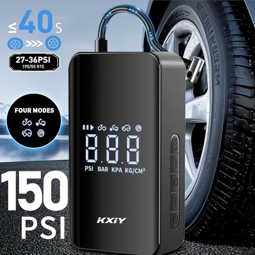 Inflador de neumáticos portátil de 150 PSI, compresor de air