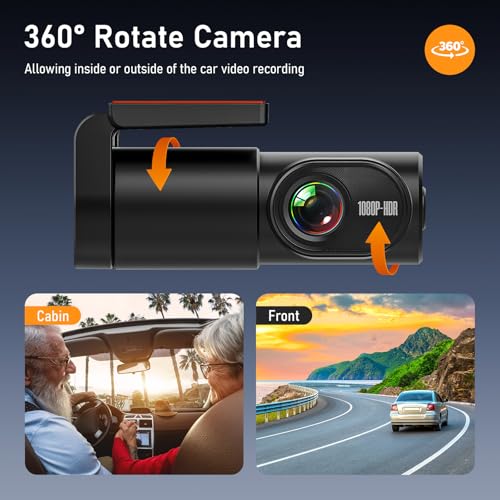 Dash Cam frontal de 32 GB tarjeta SD Mini WiFi Dash Cam para