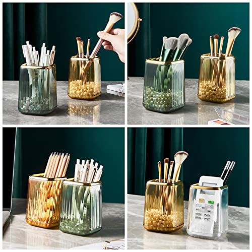 DASITON Organizador de brochas de maquillaje, soporte cuadra