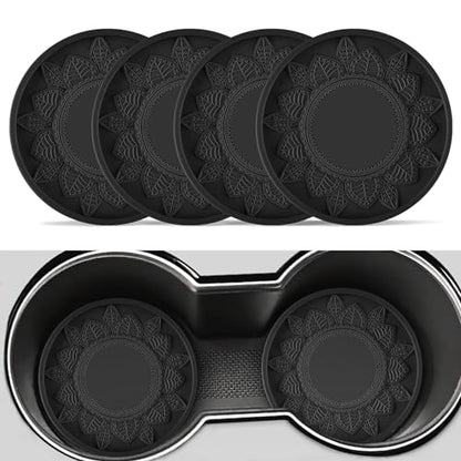 SINGARO Portavasos para automóvil, 4 portavasos de silicona