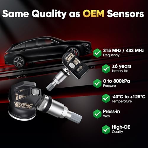 Autel Juego de 8 sensores TPMS, sensor MX-2 en 1, 315 MHz +