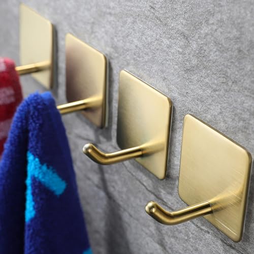 YIGII Ganchos adhesivos para toallas/gancho de baño, ganchos