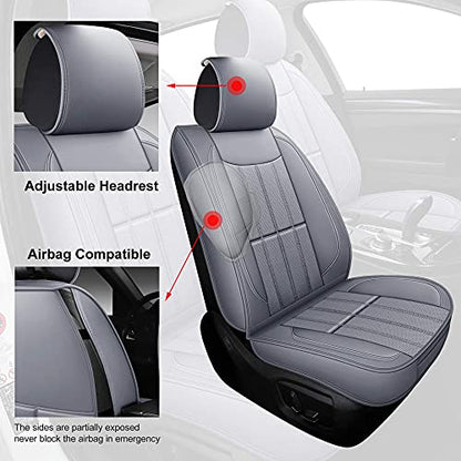 AOOG - Fundas de cuero sintético para asientos de auto, fund