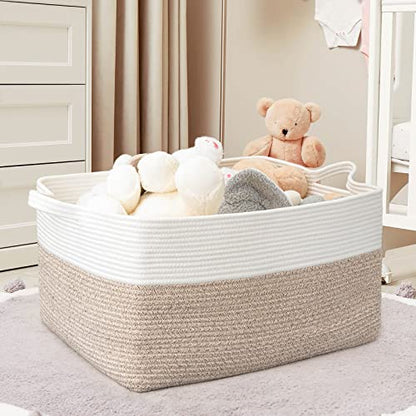 ZLG Cesta de almacenamiento rectangular extra grande de 72 litros, ces