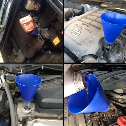 Embudos para uso automotriz, herramienta de cambio de aceite