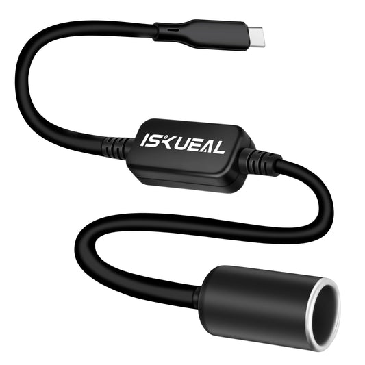 Cable de alimentación USB C macho a 12V para encendedor de c