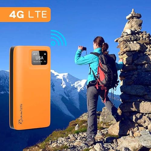 RoamWiFi 4G LTE WiFi Hotspot móvil, enrutador de viaje de co