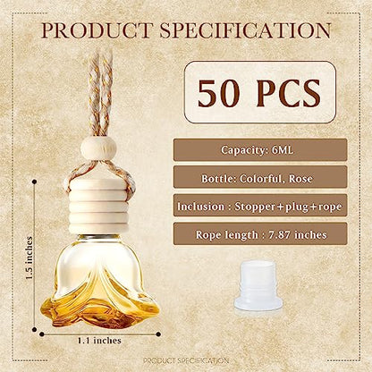 BBTO Ambientador colgante para automóvil, botellas de perfum