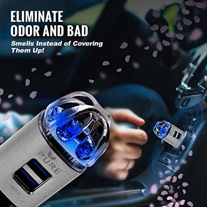 Purificador de aire de auto, 3 en 1 de acero inoxidable de a