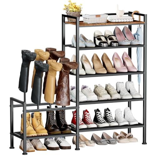 Zapatero organizador y almacenamiento – Zapatero de metal de