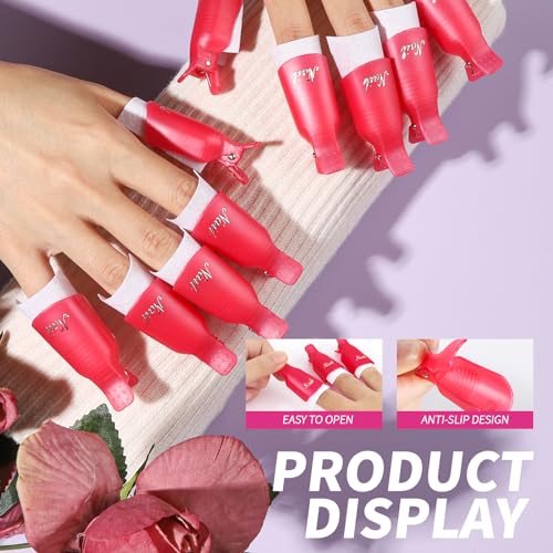 FANDAMEI Kit de herramientas para quitar esmalte de uñas con