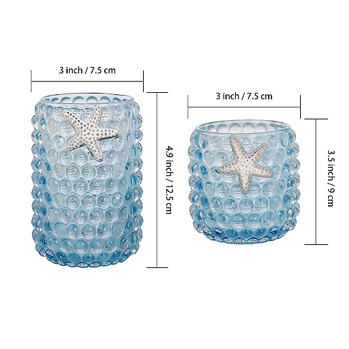 Organizador de brochas de maquillaje de vidrio, taza de alma