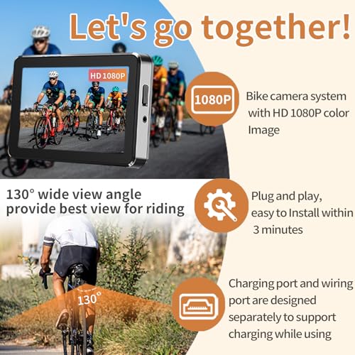Cámara de bicicleta Batería recargable Rotación de 360 ° - V