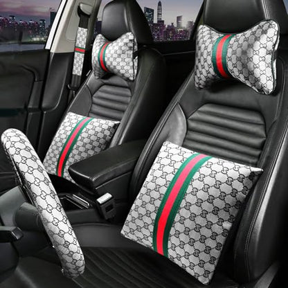 Juego de 7 fundas para volante para mujer, accesorios de aut